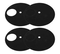 OFFIGAM 4pcs Black Sandpaper Pads for Dog Nail Filing and Cat Claw Care with Self Adhesive Backing, Easy Replacement Scratch Board Refills for Home Use and Pet Shops, 27.5x27.5cm