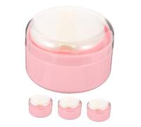 OFFIGAM 4pcs Body Powder Puff Container with Sealed Lid Portable Talcum Powder Dispenser for Care with Ultra Gentle Puff