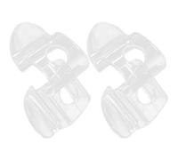 OFFIGAM 4pcs Cordless Blind Handles with Curtain Rod Clips Roller Shade Pull for Window Blinds Compatible with Most Venetian and Roller Shades, Home Window Treatment Hardware