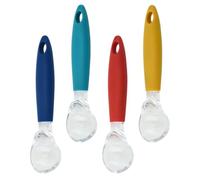 OFFIGAM 4pcs Ice Cream Scoops with Ergonomic Design and Pp Material, Practical Dessert Spoons that Cut Through Hard Ice Cream, for Home and Shop Use