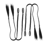 OFFIGAM 4pcs Long Braided Ponytail Extension Hair Accessories for Women Clip in Hair Extensions