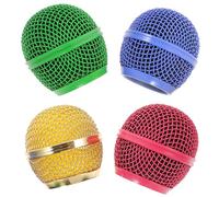 OFFIGAM 4pcs Microphone Mesh Grill Replacement Durable Mic Accessories for Enhanced Performance Noise Reduction and Aesthetic Appeal for Musicians and Performers