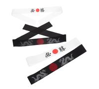 OFFIGAM 4pcs Ninja Headband Japanese Hachimaki for Karate Sushi Restaurant Costume Fun Multipurpose Accessory for Themed Parties and Events