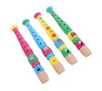 OFFIGAM 4Pcs Plastic Flute Lightweight Musical Instrument for and Music Lessons Easy to Play and Learn Music Skills