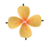 OFFIGAM 4PCS Realistic Miniature Peach Models for Dollhouse Lifelike Fruit Accessories for Miniature Food Decoration Peach Models for Dollhouse Decor and Landscaping