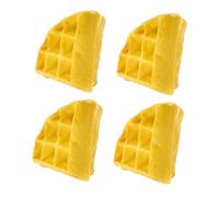 OFFIGAM 4PCS Realistic Waffle Prop Faux Food Model for Kitchen Restaurant and Holiday Display Compact Portable and Highly Detailed Decorative Fake for Events