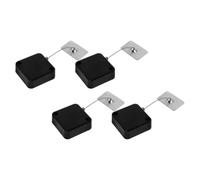 OFFIGAM 4pcs Retractable Telescopic Anti-Theft Wire Lock Box Cable Tether for Retail Display Laptop Security Anti-Lost Protection Suitable for Electronics and Gaming Controllers