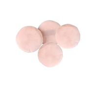 OFFIGAM 4pcs Round Loose Powder Applicator Set 6.2cm Medium Size Soft Cosmetic Sponge Pads for Makeup Application and Foundation Blending in Daily Beauty Use