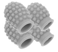 OFFIGAM 4pcs Silicone Drumstick Tips for Practice Drum Mute Accessories for Reduced Noise and Enhanced Rhythm Grey Caps for Drummers Go Use