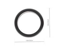 OFFIGAM 4Pcs Soft Silicone Finger Exercising Rings Non-slip Protective Gym Accessories for Men Women Black