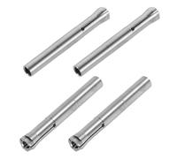 OFFIGAM 4pcs Spring Collet for Nail Drill Three-jaw Stainless Steel Collet Chuck Sanding Drill Bit Attachment Accessories Technicians Use