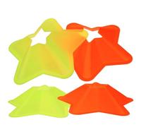 OFFIGAM 4pcs Star Shape Football Training Marker Discs with Visual Acuity Pe Material for Outdoor Use and Setting up On-site Boundaries