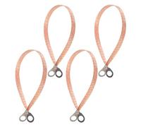 OFFIGAM 4pcs Vehicle Grounding Straps for Cars with Copper Woven Strap Material, Easy Installation and Safety Assurance, Electrical Earth Bonding Wire Kit Suitable for Most Vehicle Models