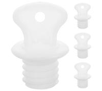 OFFIGAM 4pcs White Plastic Hot Water Sack Lids Leakproof Seal Replacement Caps for Hot Water Bags Resistant to Breakage Simple and Elegant Design