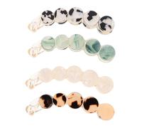 OFFIGAM 4Pcs Women Hair Clips Decorative Barrette Creative Round Design for Long Hair present for Women Elegant Hair Accessories Occasion