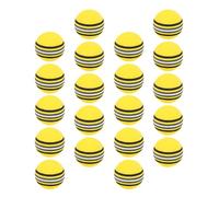 OFFIGAM 50pcs 42mm Yellow Eva Golf Rainbow Practice Balls Elastic Indoor Training Balls for Putting and Hitting Practice