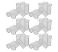 OFFIGAM 50pcs Film Canister Plastic Film Canisters with Lids Empty Plastic Sealing Lid Portable Light Protection Shooting Bead