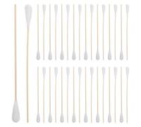 OFFIGAM 50pcs Soft Tip Cotton Swabs Large Cotton Tips Single Tipped Long Wooden Handles Individually Wrapped Precise Cleaning for Environments