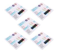OFFIGAM 5pcs Bath Thermometer Adhesive Water Temperature Indicator Sticker Thermometer for Bath Safety Monitoring