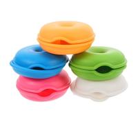 OFFIGAM 5Pcs Cable Organizer Set Sea Turtle Shape Cord Winders with Multi-Color Data Line Organizers for Earphone and Cable Management at Home, Office, and Travel