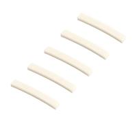 OFFIGAM 5pcs Curved Bone Nut for Electric Guitar 4x0.63x0.34cm Guitar Bone Saddle Replacement for Beginners and Players Uk