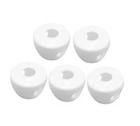 OFFIGAM 5pcs Door Handle Cover Door Knob Protector Boy Girl Safety Cover for Nursery White Collision