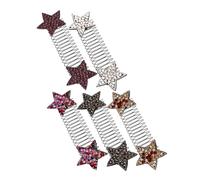 OFFIGAM 5pcs Invisible Hair Clip Comb No Trace Bangs Holder Decorative Star Hair Pins Versatile Styling Tools for Effortless Updos Includes Options