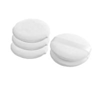OFFIGAM 5pcs Makeup Powder Puff Cosmetics Puff Tool Comfortable to Touch Cut Velour High Grade Material Simple Shaped White for Mother's Day