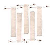 OFFIGAM 5pcs Portable Cotton Cloth Tableware Pouch Set with Drawstring Closure, Reusable Chopsticks Bag and Cutlery Storage, Easy to Clean, for Picnic and Work Use