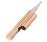 OFFIGAM 5Pcs Portable Lightweight Golden Lip Gloss Containers with Twist Pen Design, Plastic and Metal Cosmetic Applicators for Travel and Trip Use
