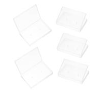 OFFIGAM 5pcs Translucent Cassette Cases for Standard Recording Cassettes Audio Tape Storage Boxes Empty Holders for Compact Organization