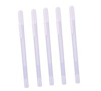 OFFIGAM 5Pcs White Gel Ink Pens for Drawing Sketching Fast Drying Highlight Pens with Rollerball Tip for Watercolor Markers and Colored Pencils