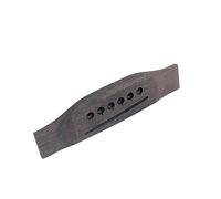 OFFIGAM 6-string Slotted Rosewood Acoustic Guitar Bridge Replacement with Bone Saddle for Folk and Acoustic Guitars, Precisely Shaped and Elegantly Crafted with Vintage Look, for DIY