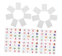 OFFIGAM 65pcs National Flag Pattern Mahjong Tile Game Portable Fun for Adults Simplified Rules for Spring Picnics Gatherings Learn About Countries with Passport Stickers