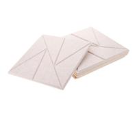 OFFIGAM 6pcs Beige Acoustic Soundproofing Panels Polyester Sound Absorbing Foam for Noise Reduction and Aesthetic Enhancement in Office Or Studio