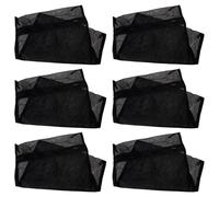 OFFIGAM 6pcs Black Polyester Bra Washing Bags with Fine Mesh and Zipper, Protects Clothes from Stretching and Tangling, Suitable for Washing Machine and Travel Organizer Bag