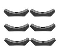 OFFIGAM 6pcs Dumbbell Cradles Storage Stand Lightweight PP Material Rounded Corner Design Gym Fitness Equipment Accessories Black
