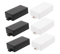 OFFIGAM 6pcs Electric Guitar Pickup Covers Matte Abs Dual with Copper Ears Black White for Enhanced Sound Clarity and Stability Suitable for All Guitar Styles