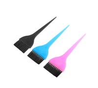 OFFIGAM 6pcs Hair Dyeing Brush Set Hairdressing Accessories Plastic Hair Coloring Tool Easy to Carry and Store for DIY Hairstyle at Home