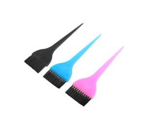 OFFIGAM 6pcs Hair Dyeing Brush Set Hairdressing Accessories Plastic Hair Coloring Tool Easy to Carry and Store for DIY Hairstyle at Home