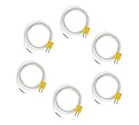 OFFIGAM 6pcs K Type Mini Thermocouple Probe Temperature Sensor Wire for Mini Connector Stainless Tip for Accurate Thermal Measurement