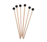OFFIGAM 6Pcs Marimba Mallets Rubber Head Percussion Instrument Sticks for Tongue Drum Durable Practice Tool for Beginners and Professionals for Music Exploration