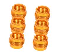 OFFIGAM 6pcs Mic Holder Screw Adapter Nut to Threaded Microphone Stand Converter Copper Construction Mic Clip Threaded Adapter for Audio Equipment