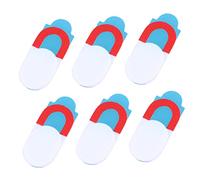 OFFIGAM 6PCS Oval Webcam Cover Slider Privacy Protectors for Laptop Tablet Phone Durable Compact Self Adhesive Camera Shutter Stickers White with Red Frame for Security and Peace of Mind