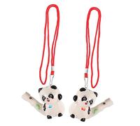 OFFIGAM 6pcs Panda Whistles Fun Ceramic Bath Musical for Party Favors and Birthday Celebrations Enhances Hearing Skills and Imagination