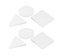 OFFIGAM 6pcs Reusable Gel Printing Plates for Artistic Printmaking Non-Stick Triangle and Circle Monoprinting Pads Eco-Friendly Gel Press Supplies for Scrapbooking DIY Crafts and Creative