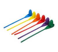 OFFIGAM 6pcs Sensory Balls for Boy Girl Wooden Egg Tray Fidget Toy Training Tool Outdoor Playing Toy for Family Picnic and Office Barbecue