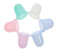 OFFIGAM 6Pcs Silicone Vacuum Suction Cups for Chinese Cupping Therapy Portable Body Massager with Smooth Edges for Muscle Relaxation Pore Smoothing and Fine Line Reduction Multi-Color Body