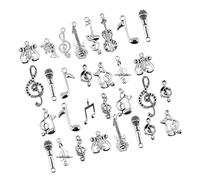 OFFIGAM 70Pcs Music Note Alloy Pendants for DIY Jewelry Making Durable Charms for Necklaces Bracelets Crafts Creative Decoration Accessories for Music Lovers