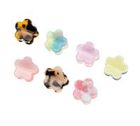 OFFIGAM 7pcs Flower Shaped Hair Clips Mixed Color Claw Clips for Durable and Comfortable Hair Accessories for Sweet Hairstyles